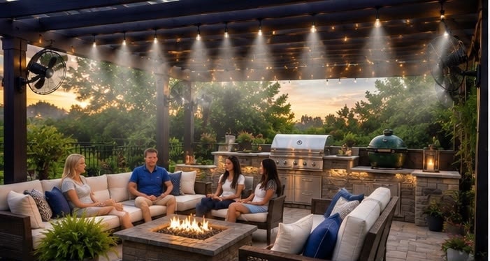 Luxury outdoor living space
