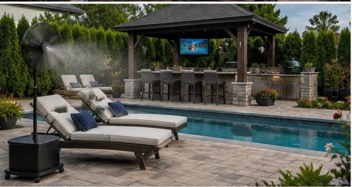 Luxury outdoor living space