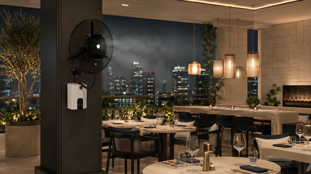 MW-750-1 Mounted Storm Flow Misting Fan