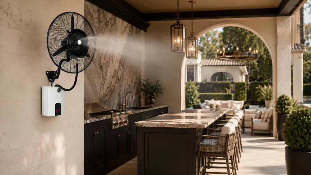 MW-750 Mounted Rapid Cool Misting Fan