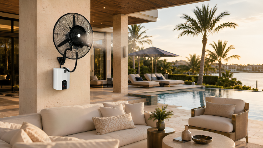MW-750 Mounted Rapid Cool Misting Fan