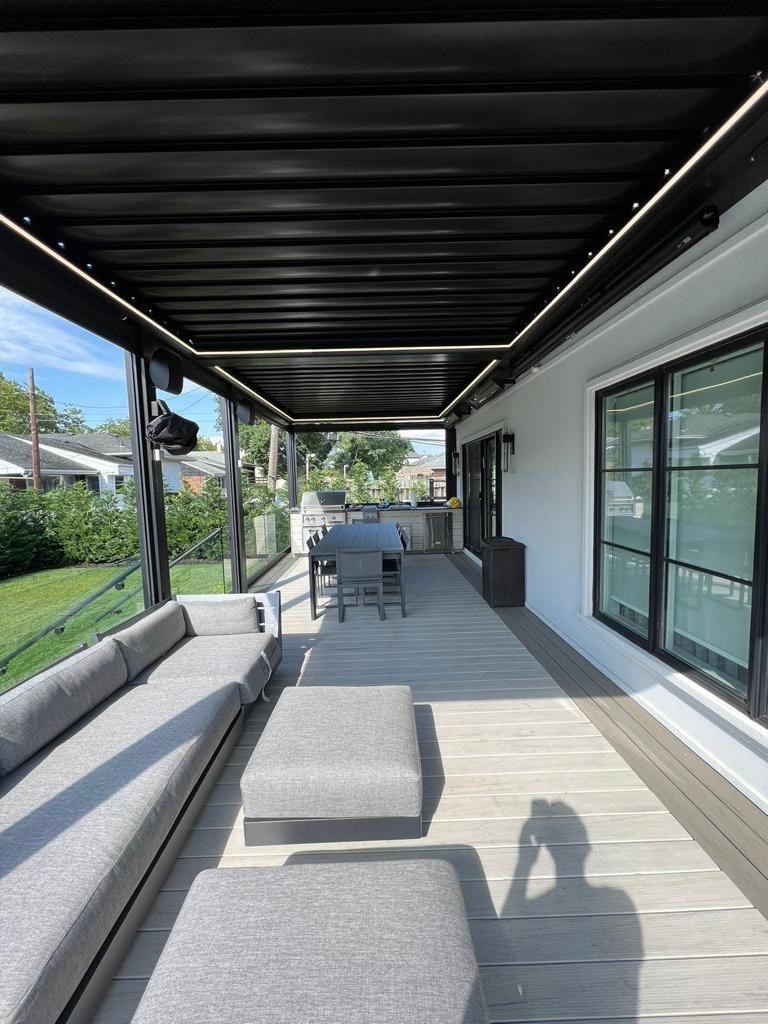 Luxury outdoor living space